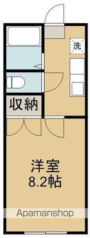 ホワイトキャッスル中倉11番館(1K/2階)の間取り写真