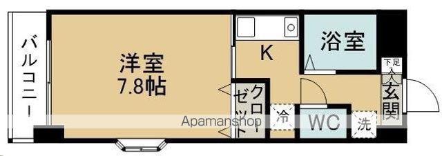 ニートプレイス(1K/3階)の間取り写真