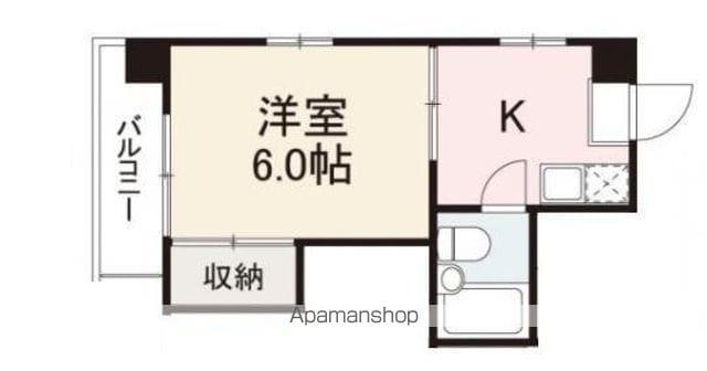 コート紙町Ⅸ(1K/4階)の間取り写真