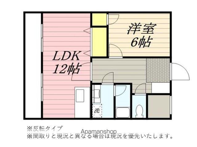 エクスクリエ上脇(1LDK/5階)の間取り写真