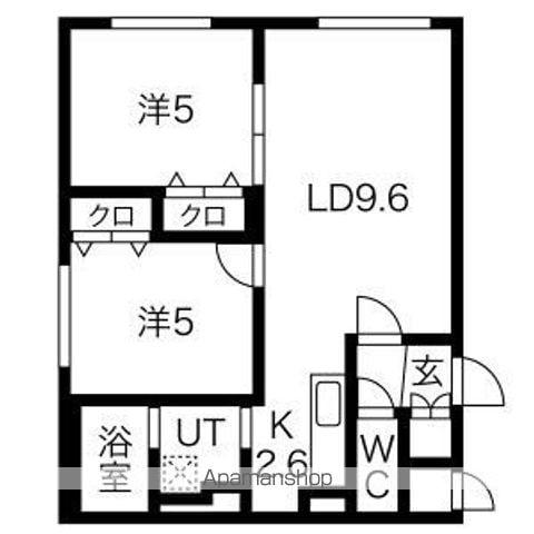 クラリス菊水Ⅱ(2LDK/5階)の間取り写真