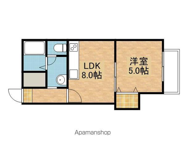ウィングハイツ文京台(1DK/3階)の間取り写真