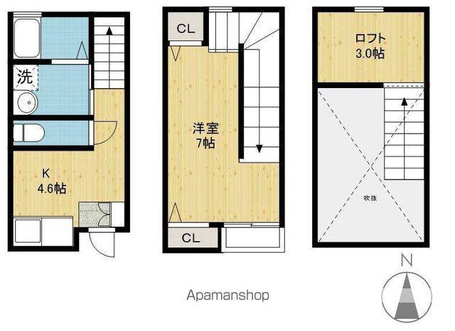 コンフォートハウスSEIKE(1K/2階)の間取り写真
