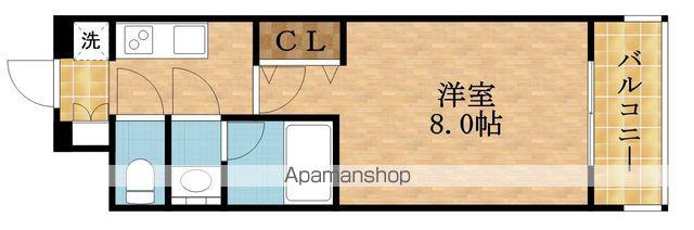 スプランディッド中之島DUE(1K/12階)の間取り写真