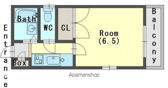 SAKURAヒルズ(1K/1階)の間取り写真
