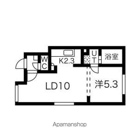 プレジール札幌(1LDK/1階)の間取り写真
