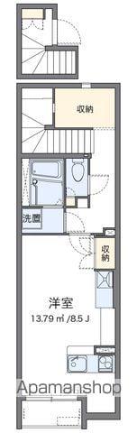 ミランダJ ヴィレッタ Ⅱ(ワンルーム/2階)の間取り写真