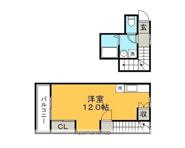 ラセットビレッジMA(ワンルーム)の間取り写真