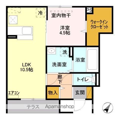サンロイヤルA(1LDK/1階)の間取り写真