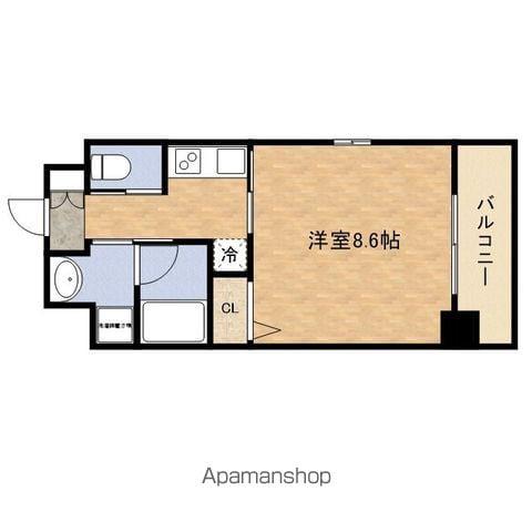 アヴァンドールIZUMISANOフロント・アヴァンドール泉佐野(1K/8階)の間取り写真