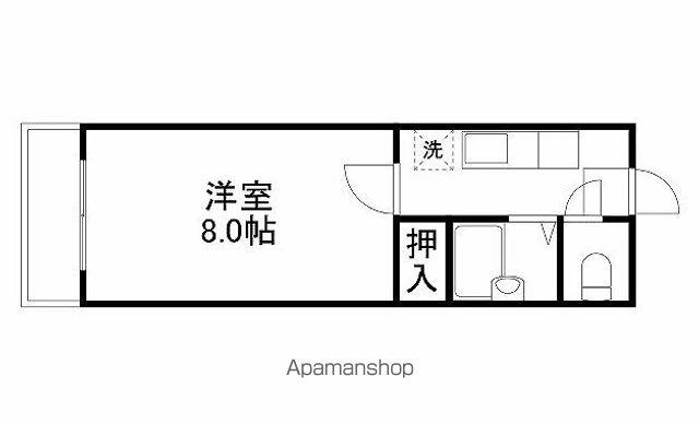 アストリー京町台(1K/3階)の間取り写真