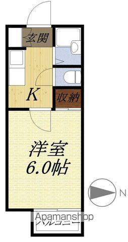 ジンヤビラ(1K/2階)の間取り写真