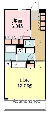 パークアクシス仙台(1LDK/4階)の間取り写真