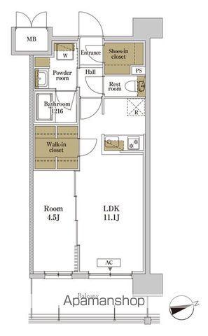 RJRプレシア川口(1LDK/5階)の間取り写真