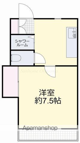 ナーズ北(1K/3階)の間取り写真