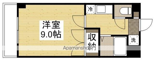 キャッスル津島(1K/4階)の間取り写真