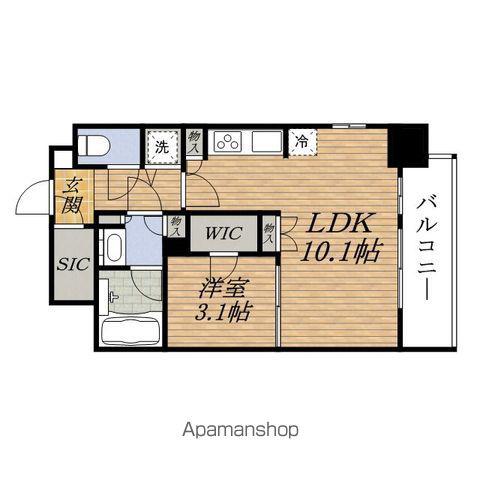 COMFORIA江坂広芝町(1LDK/5階)の間取り写真