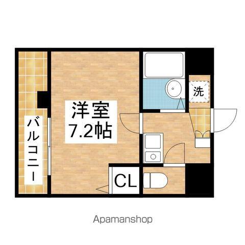 クレアール千賀(1K/4階)の間取り写真