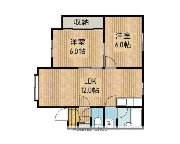 アベマンションⅠ(2LDK/3階)の間取り写真