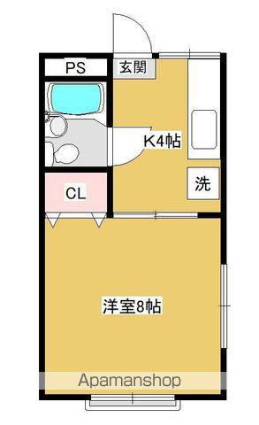 サンハイコーポ(1K/1階)の間取り写真