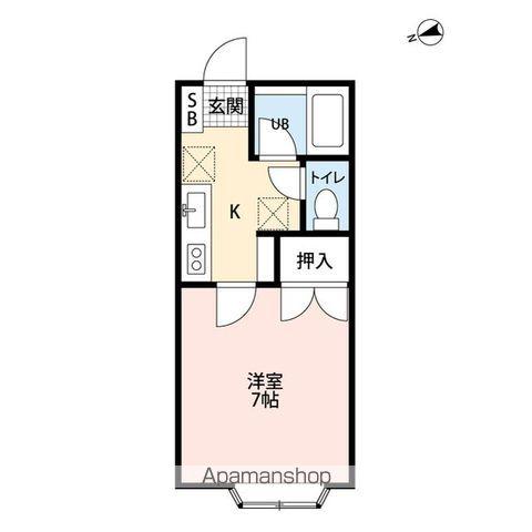 レインボーハイブリッジ(1K/2階)の間取り写真