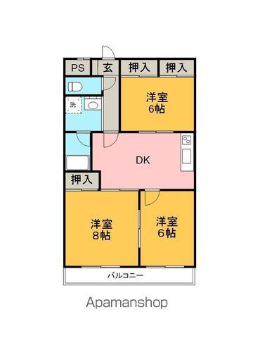 LUCE(3DK/1階)の間取り写真