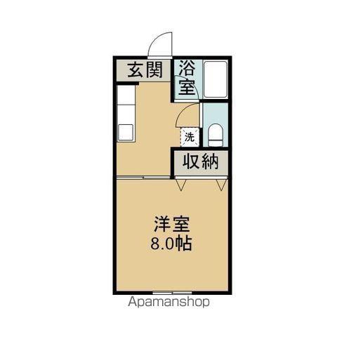 エーデルハイツ(1K/1階)の間取り写真