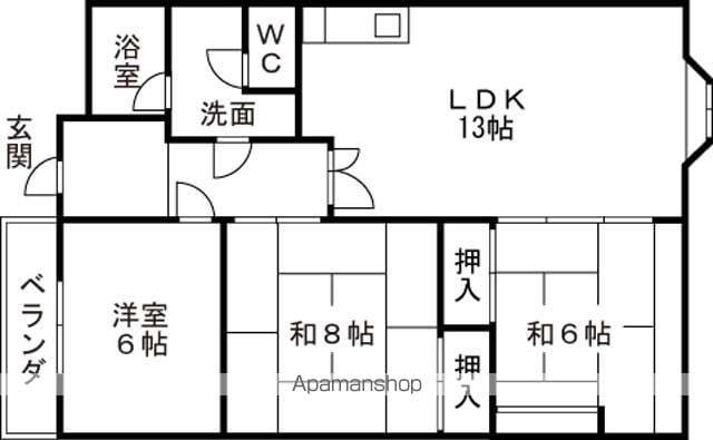 イエローハイツ(3LDK/3階)の間取り写真