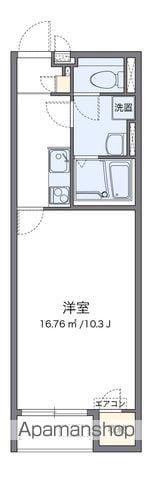 クレイノルピナス(1K/1階)の間取り写真