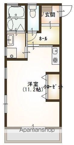 あるぶる(1K/2階)の間取り写真