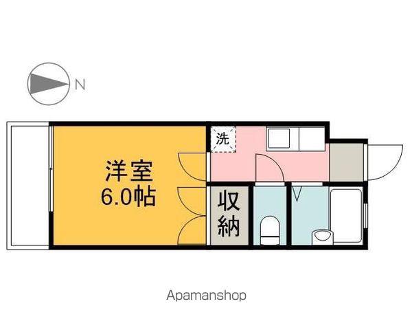 川西ビル(1K/3階)の間取り写真