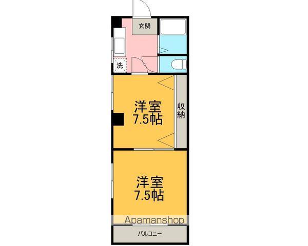 レジデンスカープ 太田(2K/2階)の間取り写真