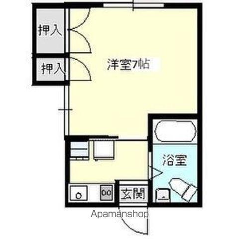 カルム上田(1K/2階)の間取り写真