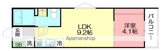VARIA白浜町(1LDK/2階)の間取り写真
