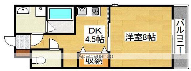 ロネスタ 長居西(1DK/1階)の間取り写真