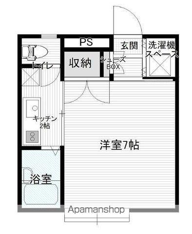グレースコート(1K/3階)の間取り写真