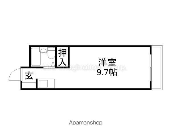 サンホーム21(ワンルーム/2階)の間取り写真