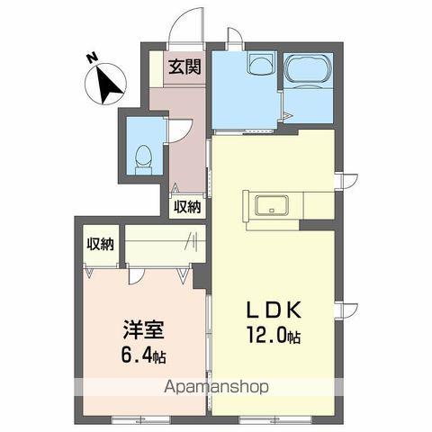 シャーメゾンエピナール G(1LDK/1階)の間取り写真