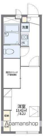 レオパレスTAMO(1K/2階)の間取り写真