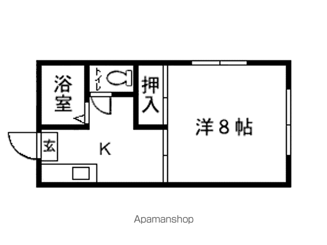 ハイツマリー(1K/1階)の間取り写真