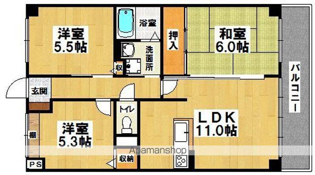 ルミナスコート(3LDK/3階)の間取り写真