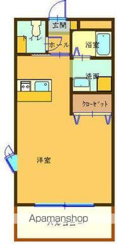 プレミール12番館(ワンルーム/2階)の間取り写真