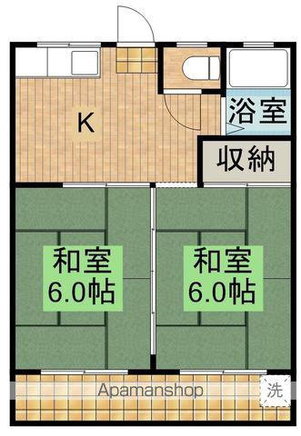 KYOWAコーポ(2DK/2階)の間取り写真