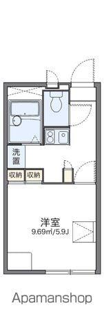 レオパレスアムール(1K/2階)の間取り写真