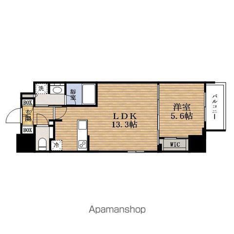 ディームスKITAHAMA(1LDK/12階)の間取り写真