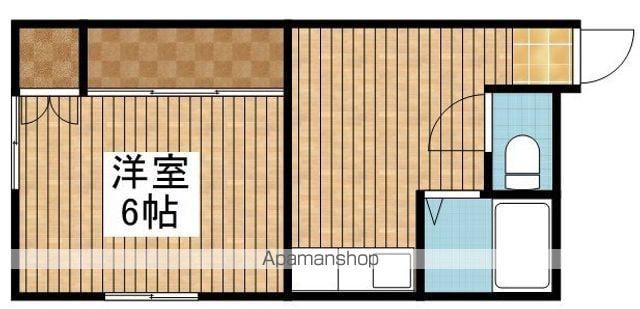 茂野アパートⅡ(1K/2階)の間取り写真