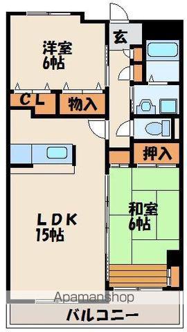 パインケープ11(2LDK/1階)の間取り写真