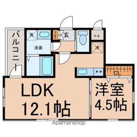 BAY TREE OZONE(1LDK/2階)の間取り写真