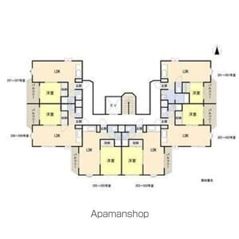 シャトル2(1LDK/2階)の間取り写真