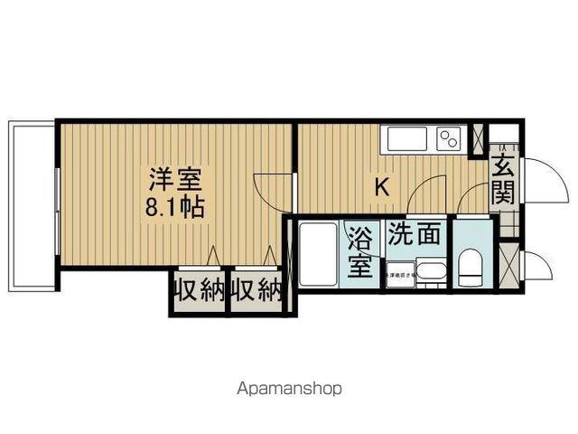 オールージュ(1K/3階)の間取り写真